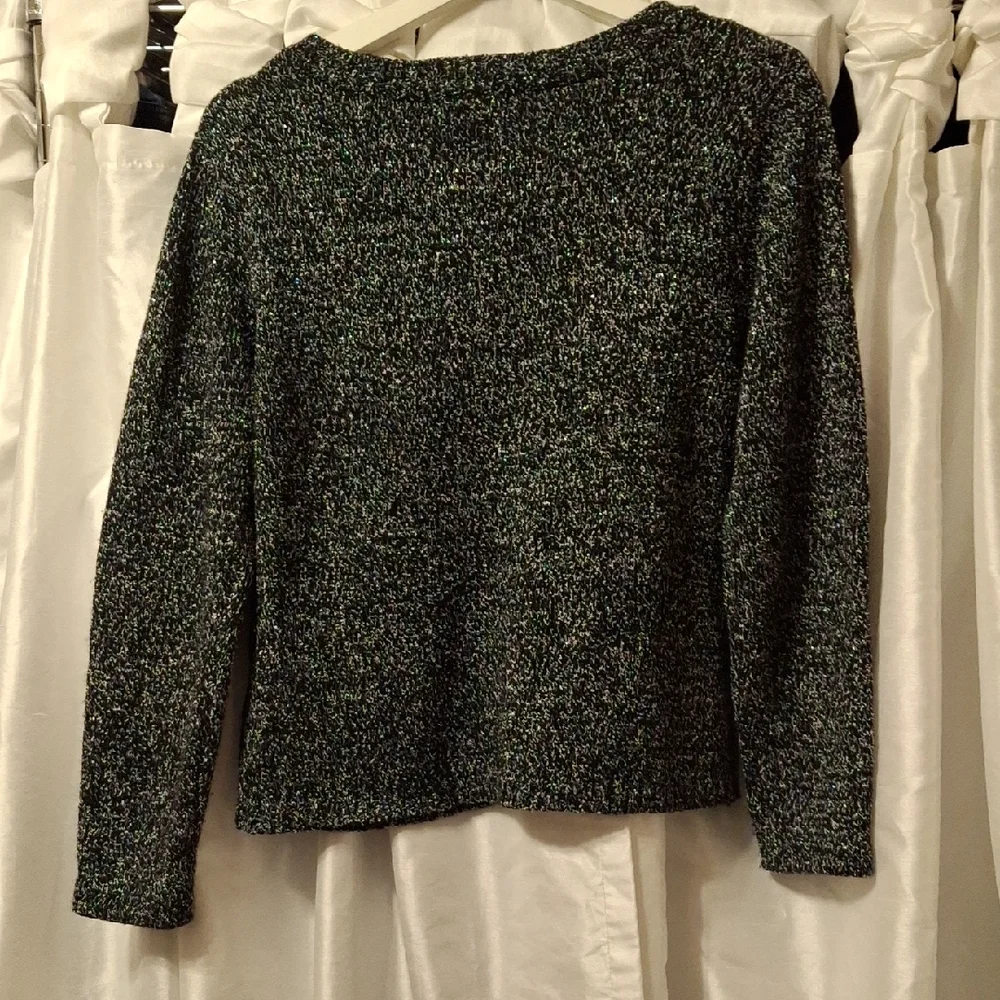 Covington Black and White Textured Sweater S